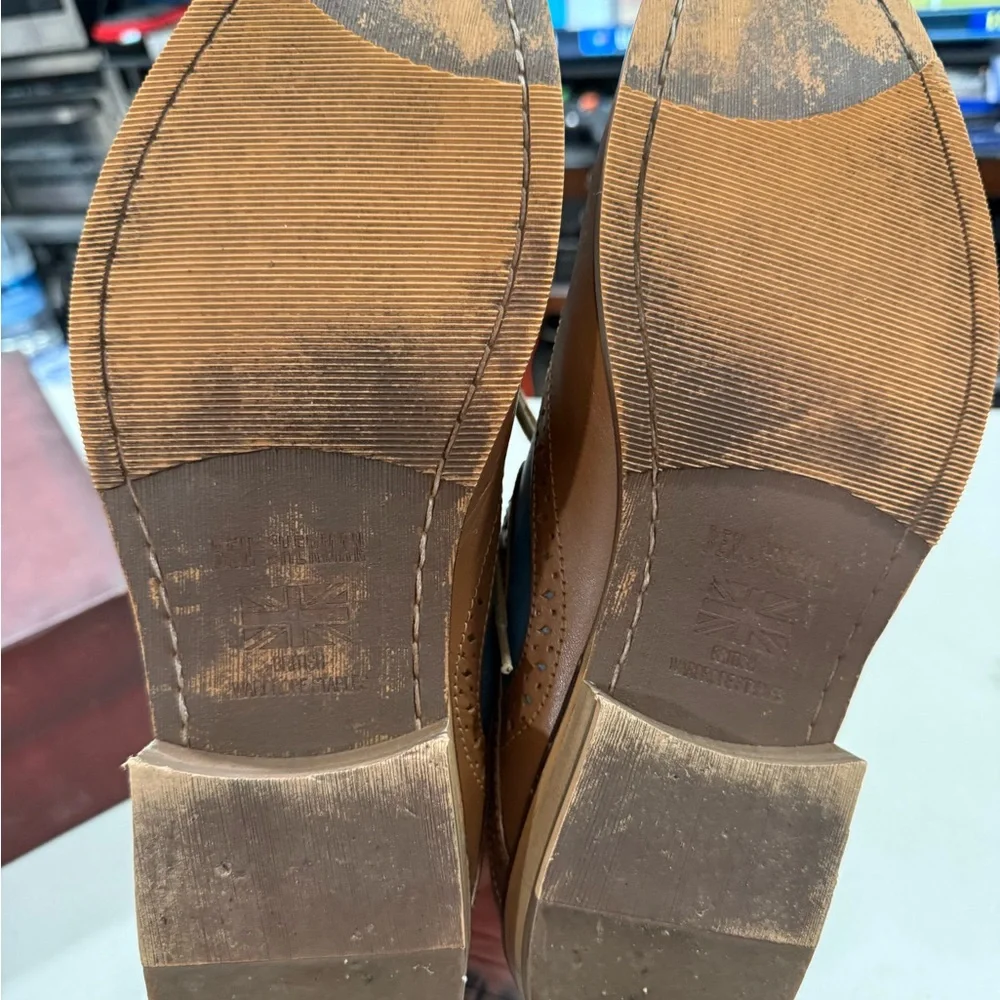Ben Sherman Brown and Blue Men's Oxfords size 9 Men , Good Condition